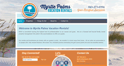 Desktop Screenshot of myrtlepalmsvacationrentals.com